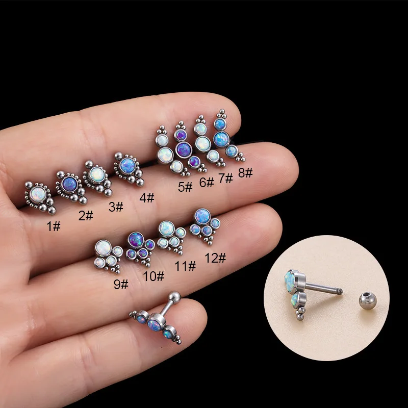 

1pc Fashion Vintage Multi-use CZ Crystal Stud Earrings Helix Tragus Piercing Earrings for Women Pendientes Brincos Gift