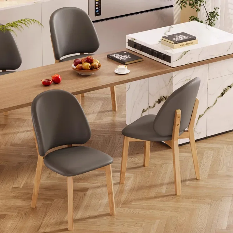 Обеденный кожаный обеденный стул для ресторана кабинета сверхлегкие бархатные