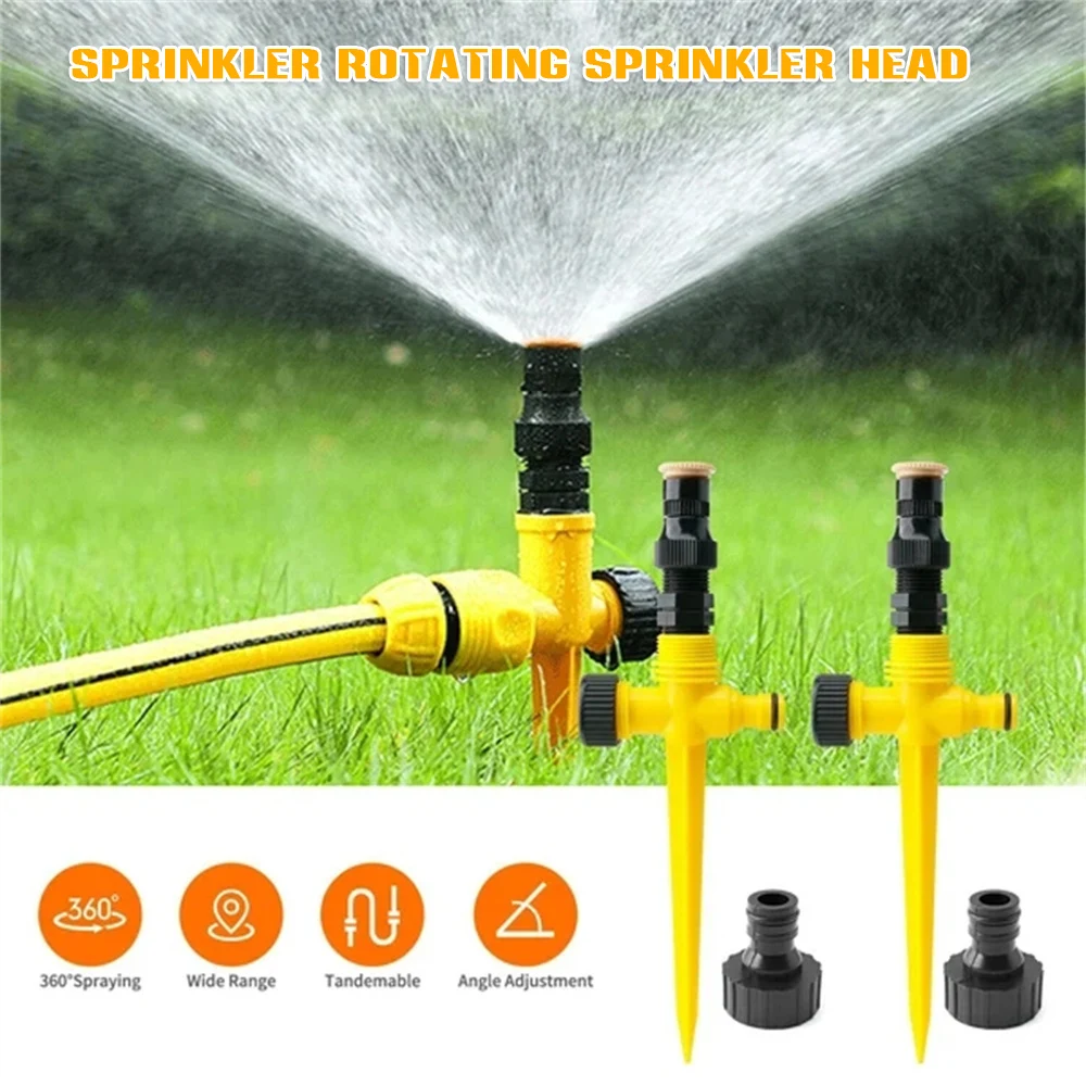 

360 Degree Automatic Sprinkler Lawn Irrigation Head Adjustable Spray Nozzles Roof Cooling Sprinkler Industry Garden Auto Rotary