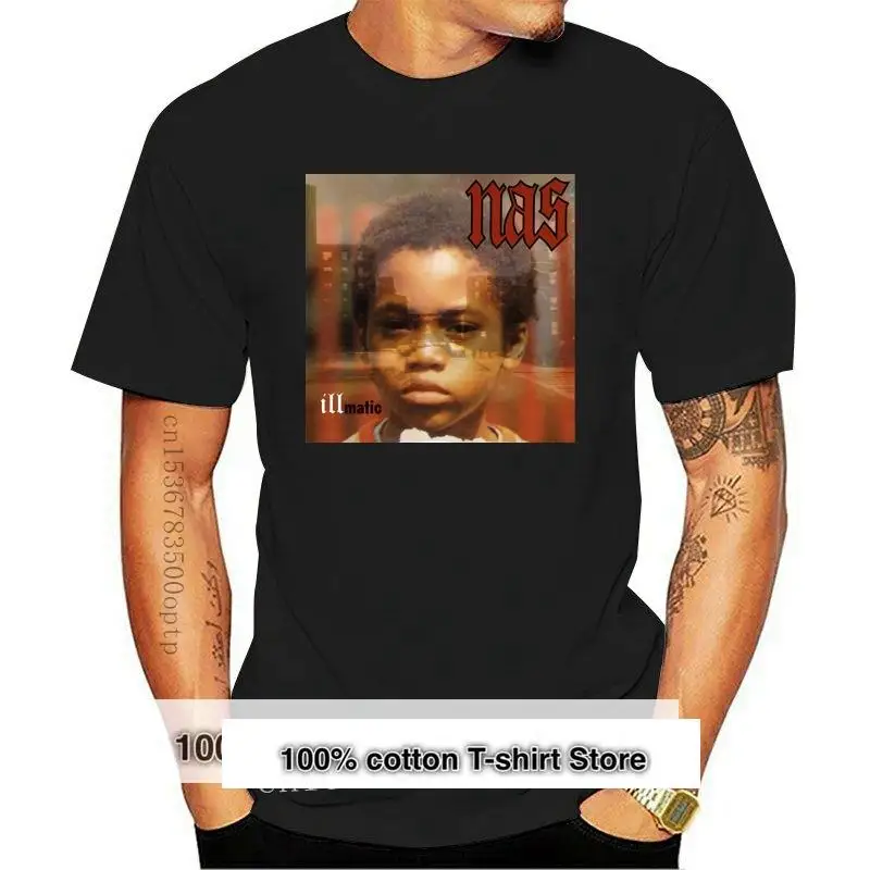 

Phiking Nas Illmatic It Was Written I Am Stillmatic XX Gods Son Ill Ether T Shirt Printing Short Sleeve Casual O-Neck Cotton