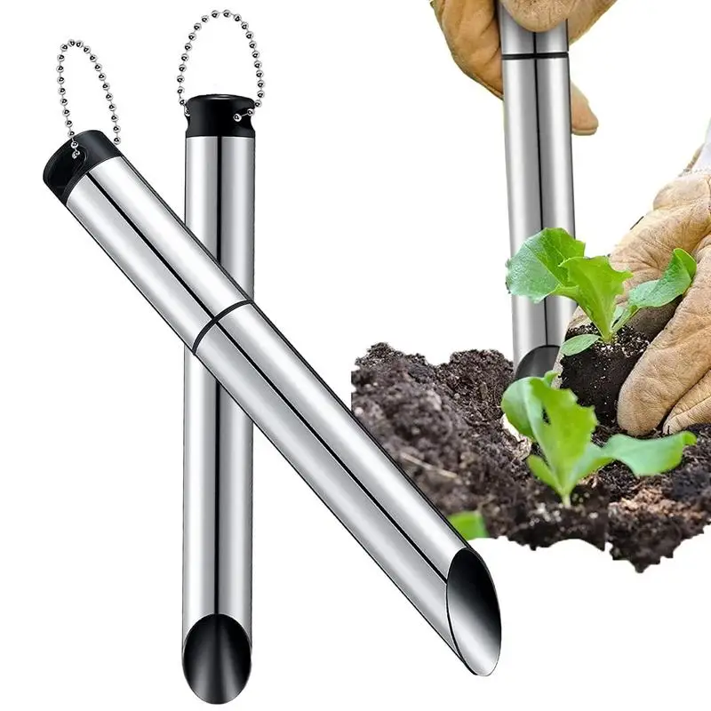 

Инструмент для посадки семян, садовый инструмент из нержавеющей стали для пересадки лампочек, ручное устройство для выращивания отверстий