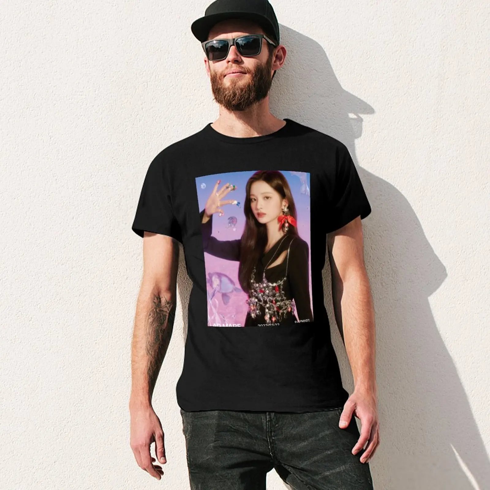 Футболка NMIXX SULLYOON O.O мужские футболки с аниме таможенные для мальчика футболка