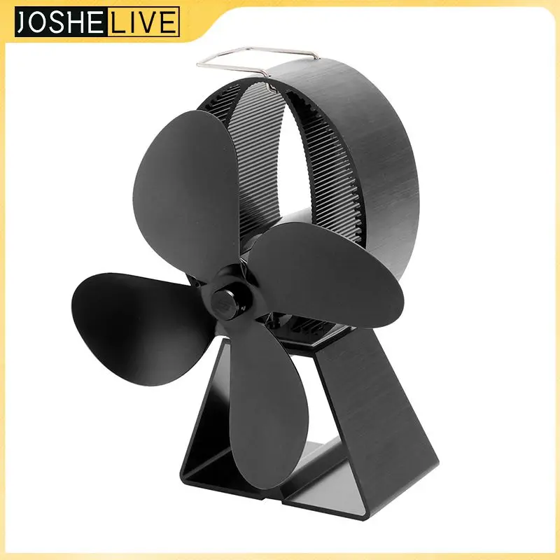 

Dropship Ultra Quiet 4 Blade Heat Powered Stove Fan Wood Log Burner Self-powered Safety Design Stove Fan Not Deform Home Tool