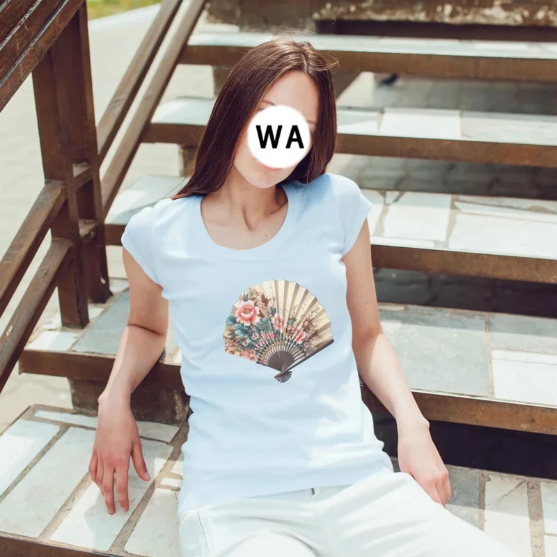 4 шт. термонаклейки в китайском стиле с цветами и птицами