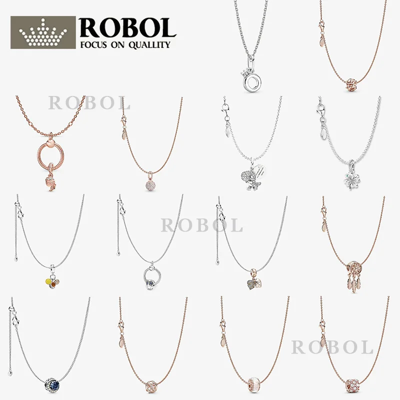 

New All-match Boutique S925 Sterling Silver Zircon Pendant Necklace Korean Style Temperament Simple and Stylish Free Shipping