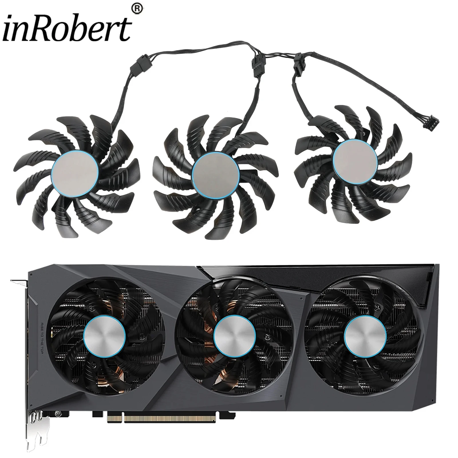 Кулер для видеокарты Gigabyte Radeon RX 6600 6700 XT GeForce RTX 3070 Ti EAGLE