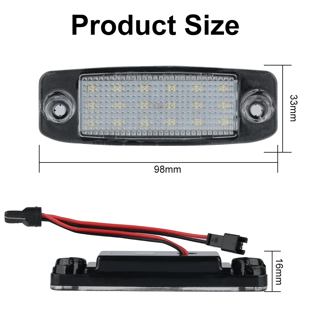 Светодиодные лампы 18SMD для подсветки номерного знака Hyundai Sonata YF GF лампа Canbus 6000K 10MY