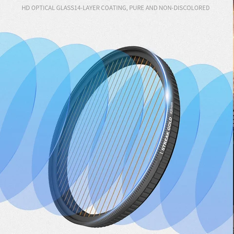 Фильтр Streak Blue/Gold Mist Pro для смягчения проволоки, рассеивания Dreamy Hazy diffuser 37/39/40.5/49/52/55/58/62/67/72/77/82/86/95/105 мм