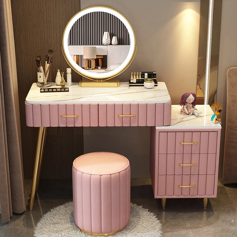 

Mirror Dressing Table Luxury Container Drawer Nordic Computer Vanity Bedroom Dressing Table Mirrors Vestidores Modern Furniture