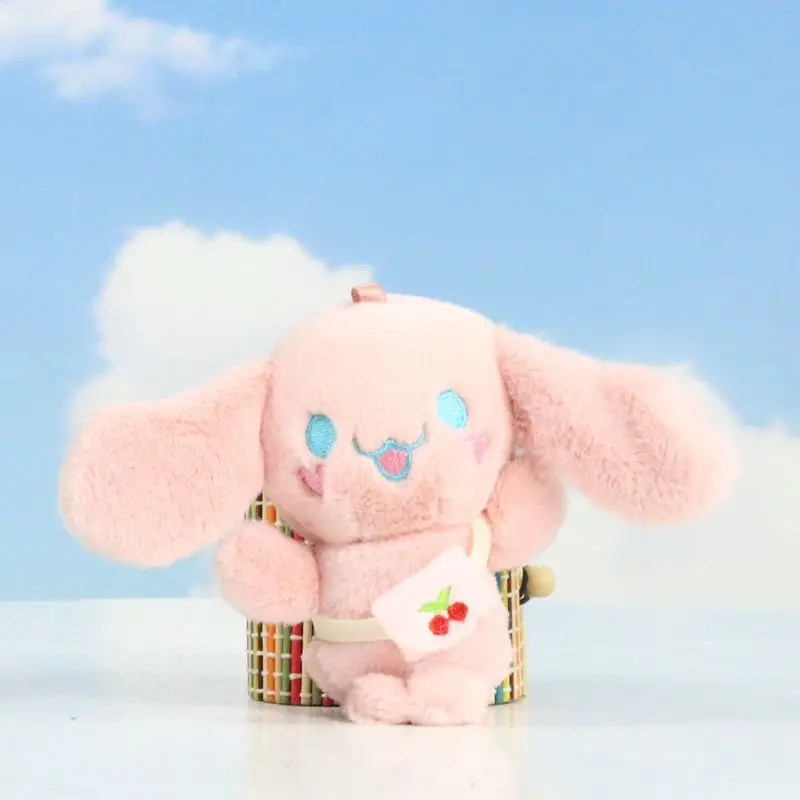 10 см милый мультяшный аниме в форме вишни ранец плюшевая игрушка маленькая белая