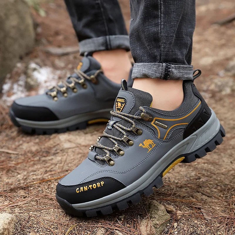 New Hiking Shoes Men Outdoor Trail Trekking Men's Sneakers Non-slip Breathable Tourist Climbing Shoes Man Mountain Sneakers 2023