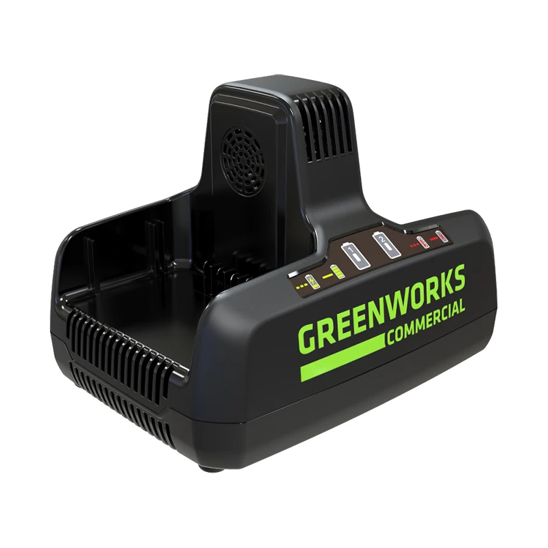 

Greenworks коммерческое 82DPC8A 82 вольт 8A двойное зарядное устройство