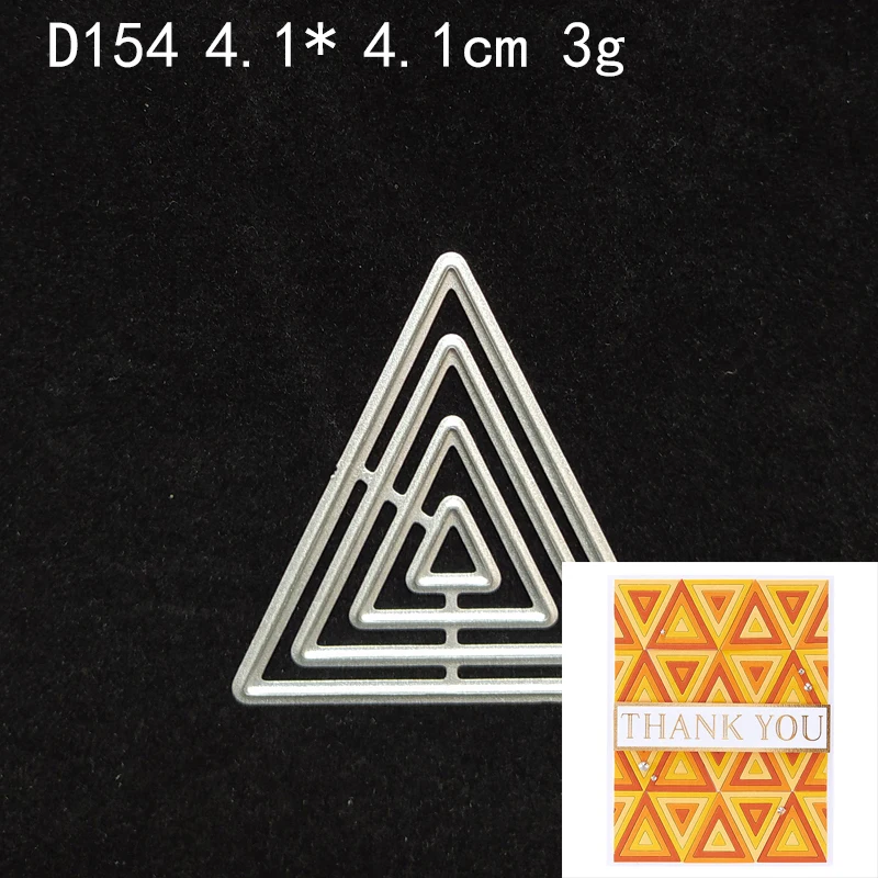 Треугольные металлические трафареты BunnyLove для сделай сам