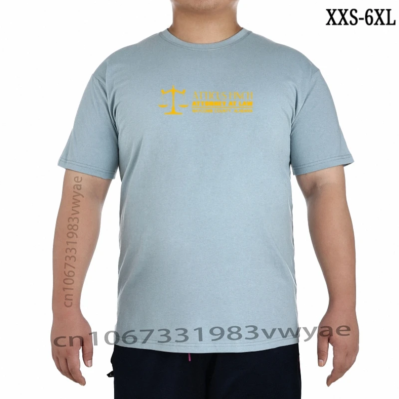 

ATTICUS FINCH ATTORNEY AT LAW mockingbird Хлопковая мужская футболка XXS-6XL