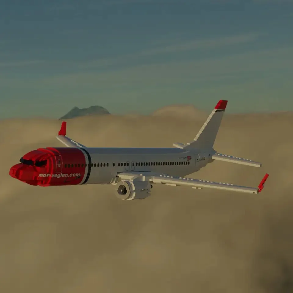 2128 шт. масштаб 1:51 строительные блоки MOC Дельта B737 самолёт Боинг модели аэробуса