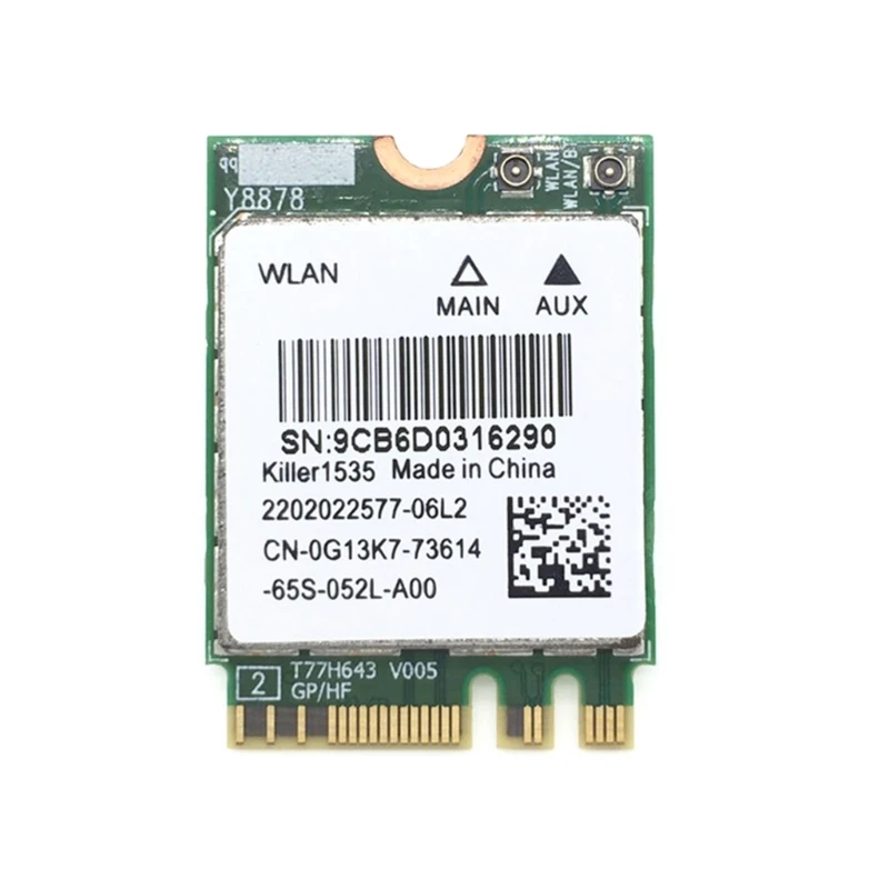 

Killer1535 Wireless NetworkCard NGFF Interface Support BT4.1 DualBand 1200Mbos
