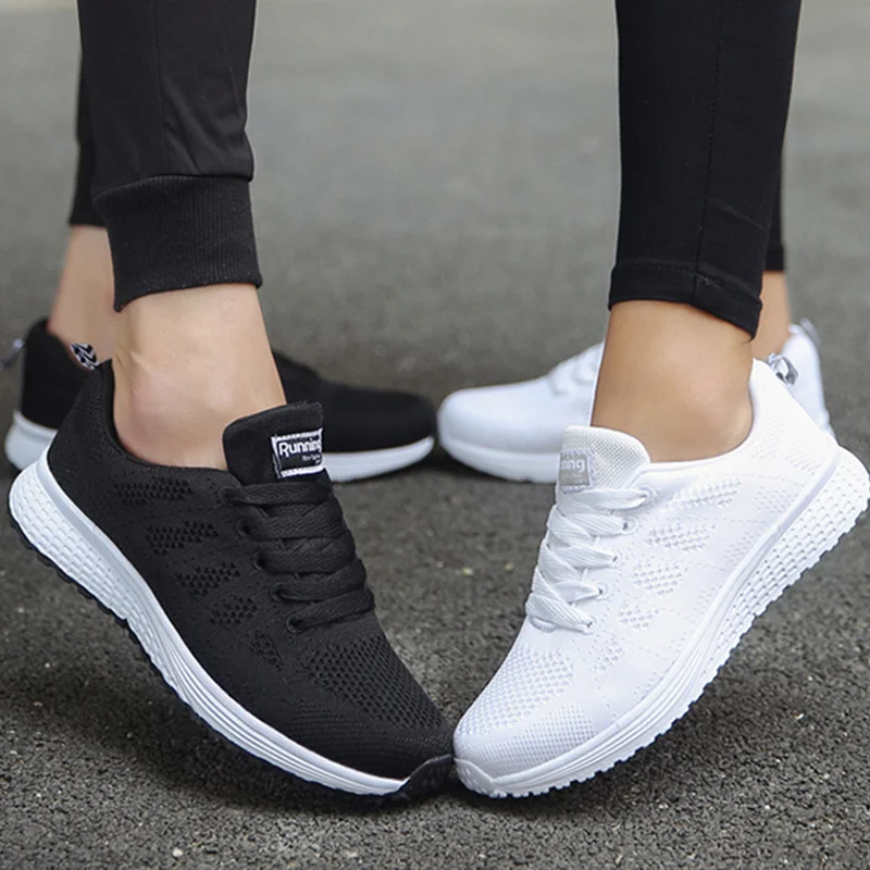 

Женские дышащие кроссовки, модная новинка 2023, женские Прогулочные кроссовки, сетчатая ткань, женская обувь на шнуровке, женская обувь