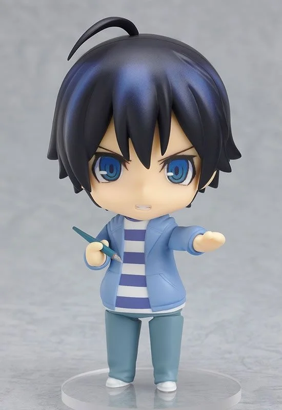 

100% Original:Bakuman Moritaka Mashiro Q version figma PVC Action Figure Anime Figure Model Toys Figure Collection Doll Gift