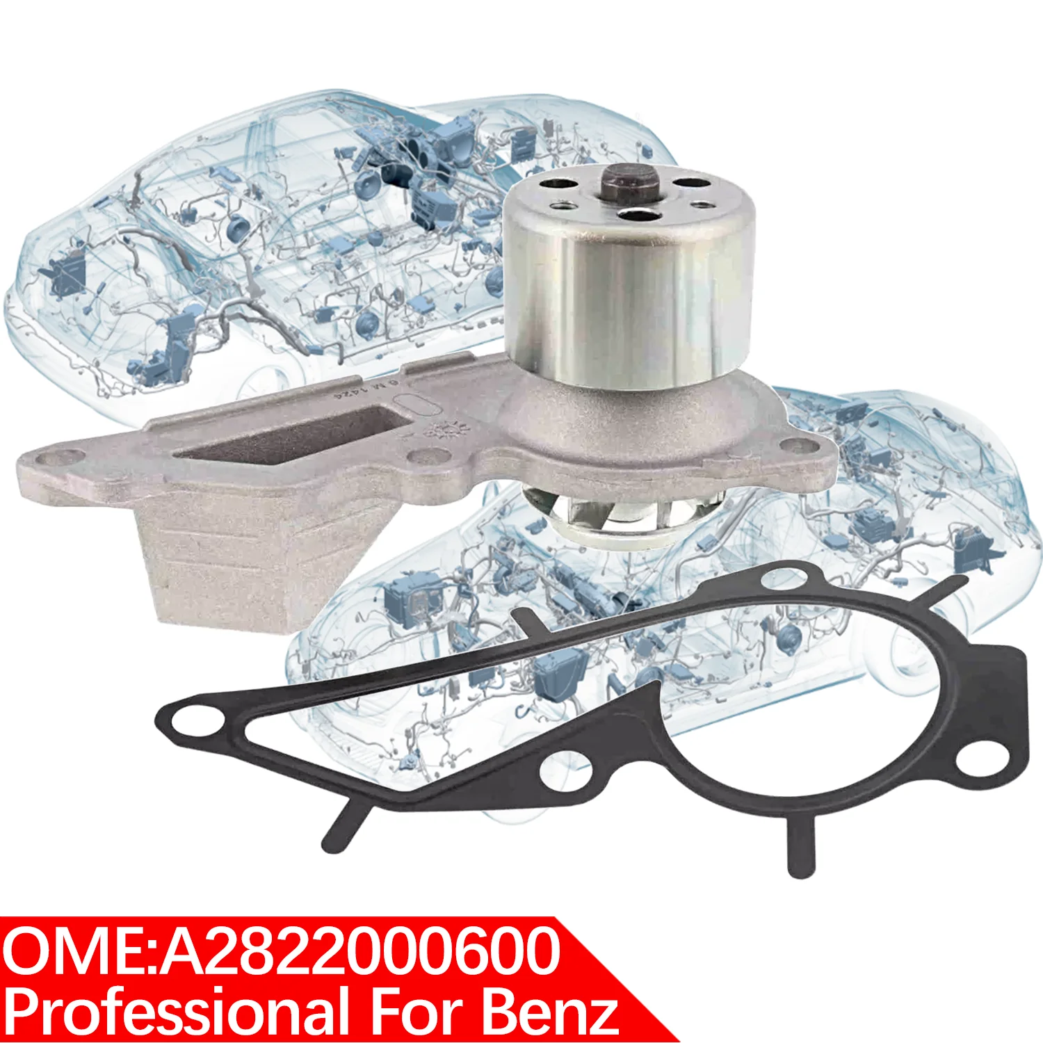 A 2822000600 M282 W177 W247 C118 X118 H247 циркуляционный водяной насос охлаждения двигателя для