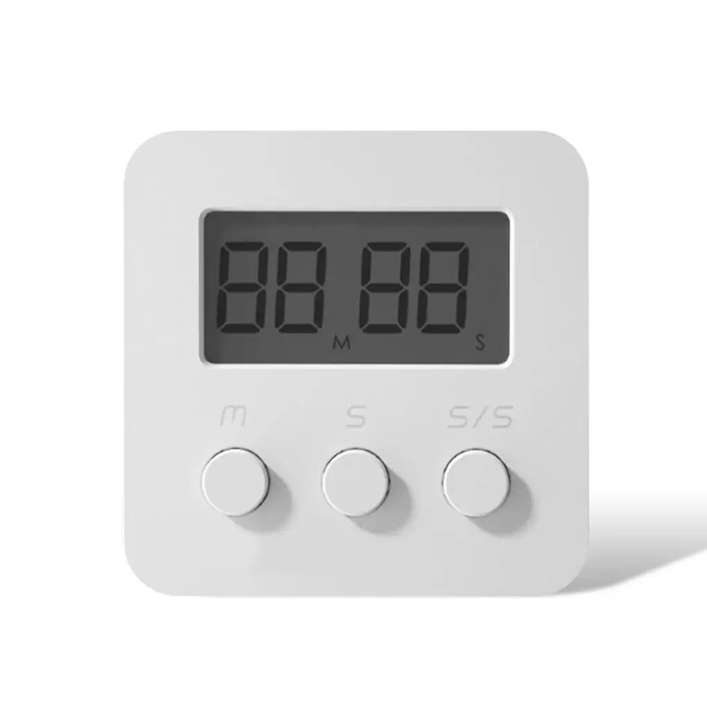 

Home Countdown Timer Wall Mount Digital Alarm Clock Baking Tools Teachers Training Fitness Timer School Office White