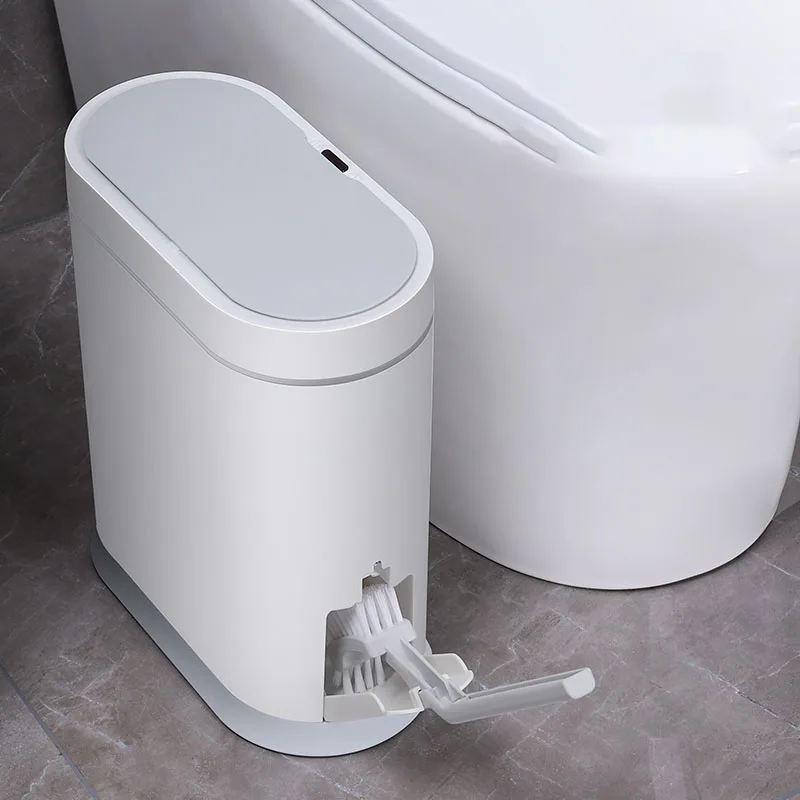 Dustbin Narrow Trash Can smart Sensor luxury Toilet Trash Can Toilette Smart Utilidades Bathroom Para Cozinha Dustbin