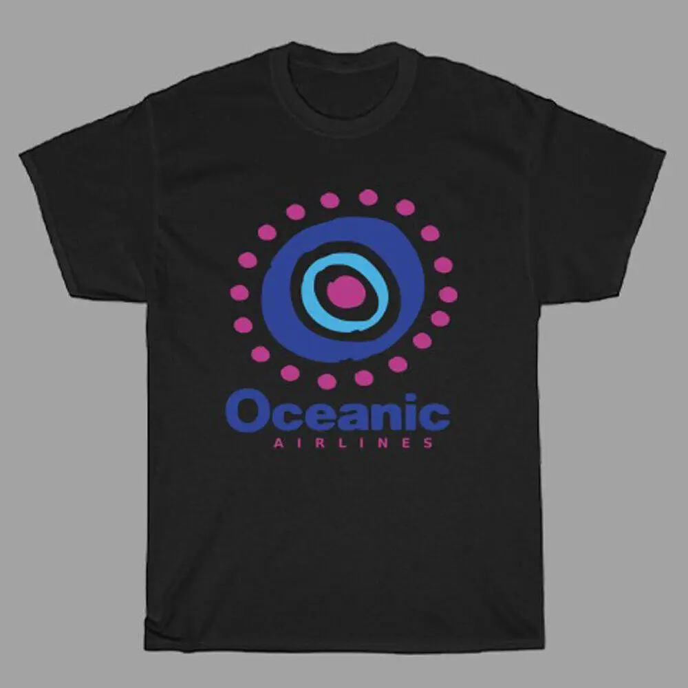 

Oceanic Airlines Lost Tv Show Men'S Black T-Shirt Size S To 3Xl