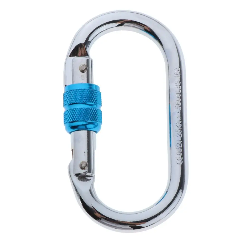 

25KN Screw Lock Carabiner Durable Screw Gate Hooks for Hammocks Chair