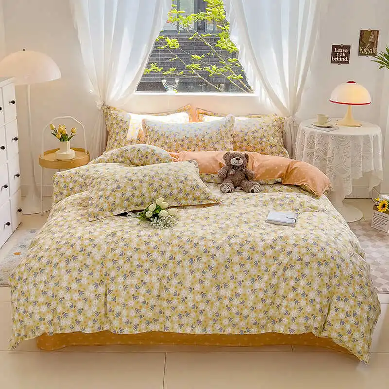 Пододеяльник из чистого хлопка цельная односпальная кровать для студенческого