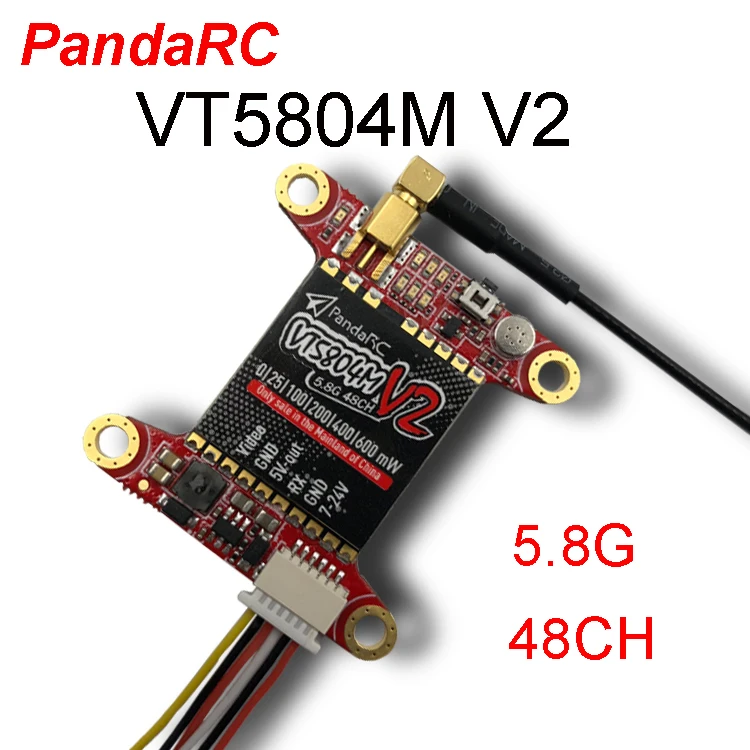 Распродажа PandaRC VT5804M V2 5 8G 48CH передатчик 0/25/100/200/400 МВт переключаемый Betaflight OSD |