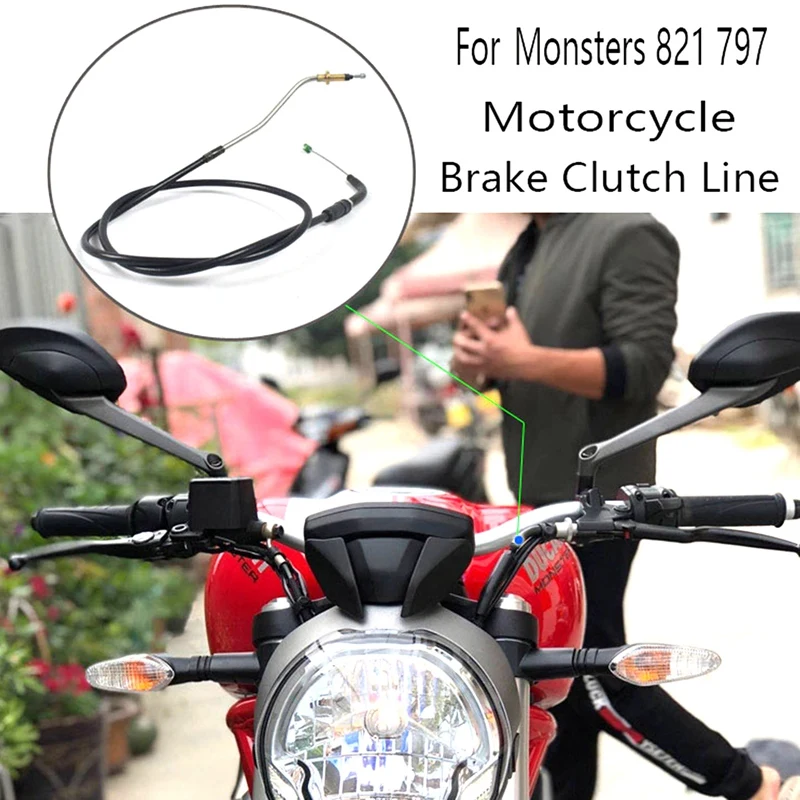 

Motorcycle Clutch Control Cable Brake Clutch Line For Ducati Monsters 821 797