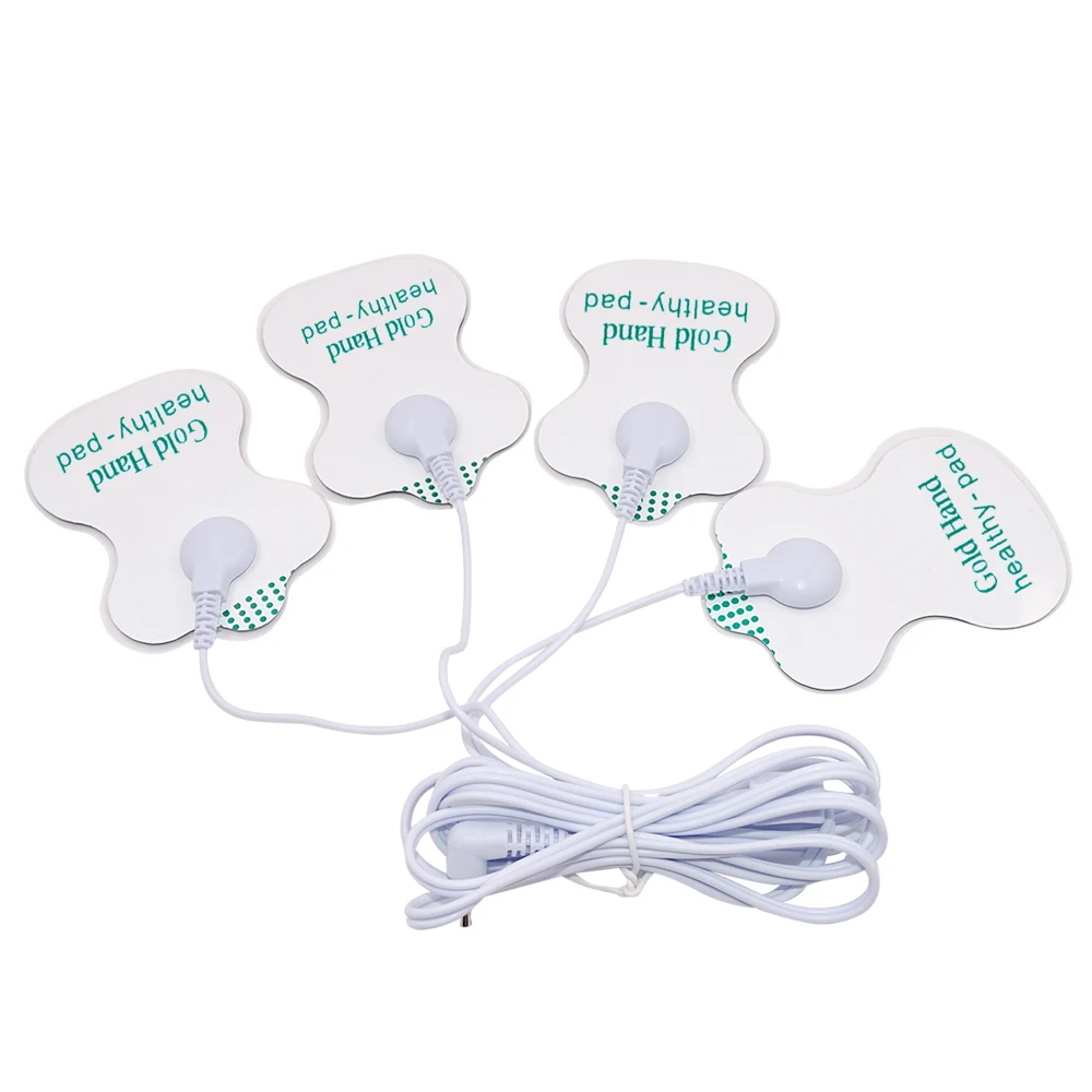 

4PCS Electrode Pads 1pcs TENS Wire for TENS Unit TENS Digital Therapy Machine EMS Muscle Stimulator Body Massager Massage Device