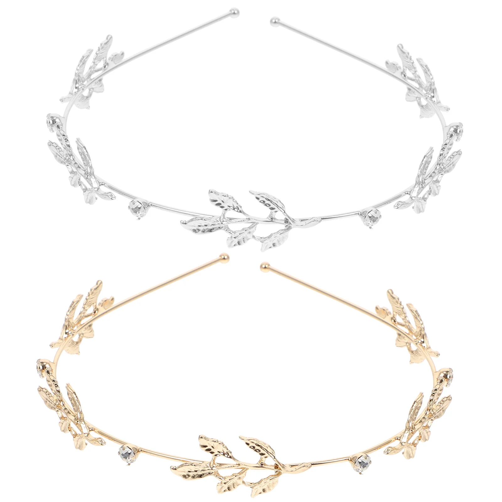 

2Pcs Girls Hairbands Hair Hoops Leaf Hair Hoops Charming Head Hoops for Party Bride Wedding
