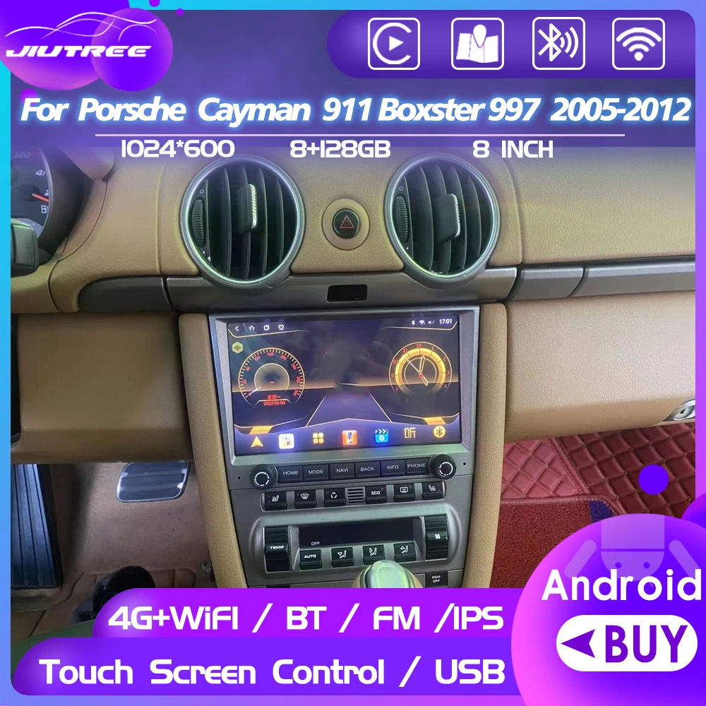 

Автомобильная магнитола на Android 11 для Porsche Cayman 911 Boxster 997, GPS-навигатор, проигрыватель, автомобильное стерео головное устройство, оригинальный ...