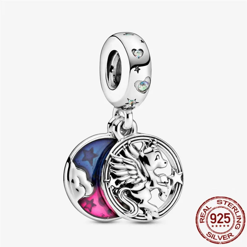 

Подвеска-Кольцо из серебра 925 пробы с единорогом, 3 мм