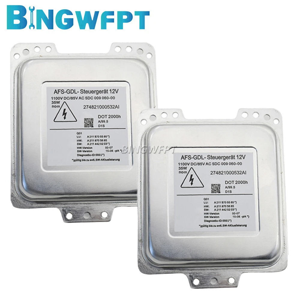 

2 шт., Модуль блока управления ксеноновой фары D1S 5DC00906000 5DC009060-00 для Mercedes Benz W211 S211