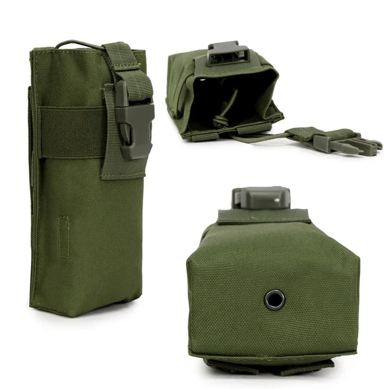 

Outdoor Men Hunting Militarie Tactical Airsoft Paintball Molle Radio Talkie Water Bottle Canteen Bag