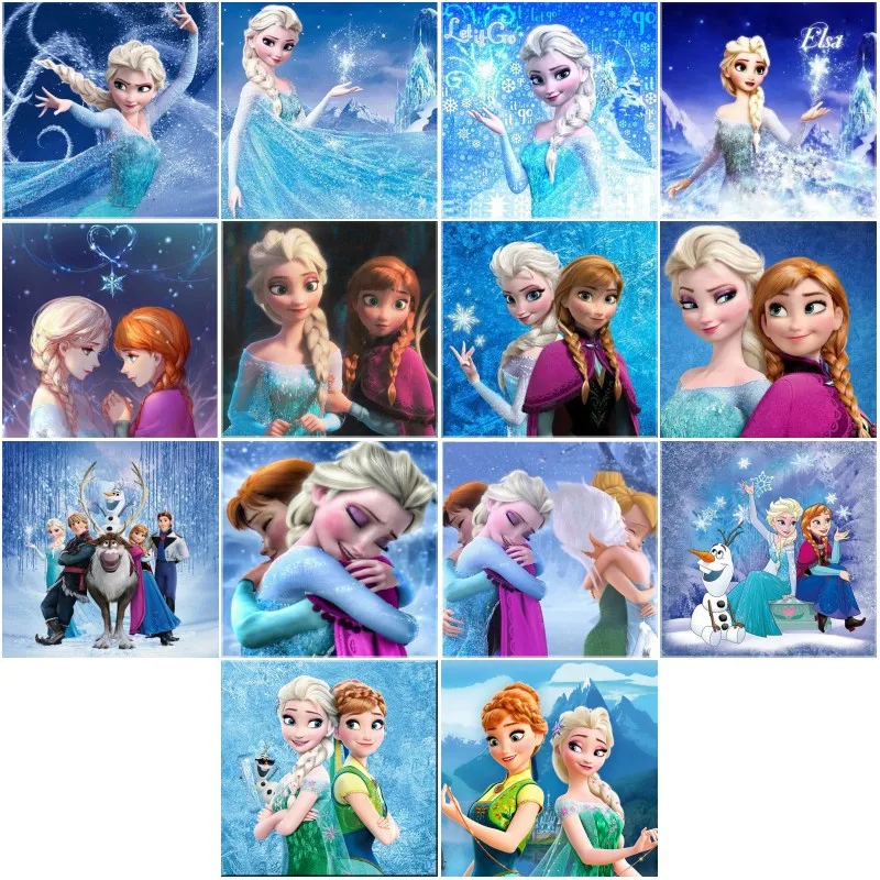 

Алмазная 5D картина «сделай сам», мозаика с рисунком из мультфильма Дисней, лед и Белоснежка, принцесса, украшение для дома, подарок