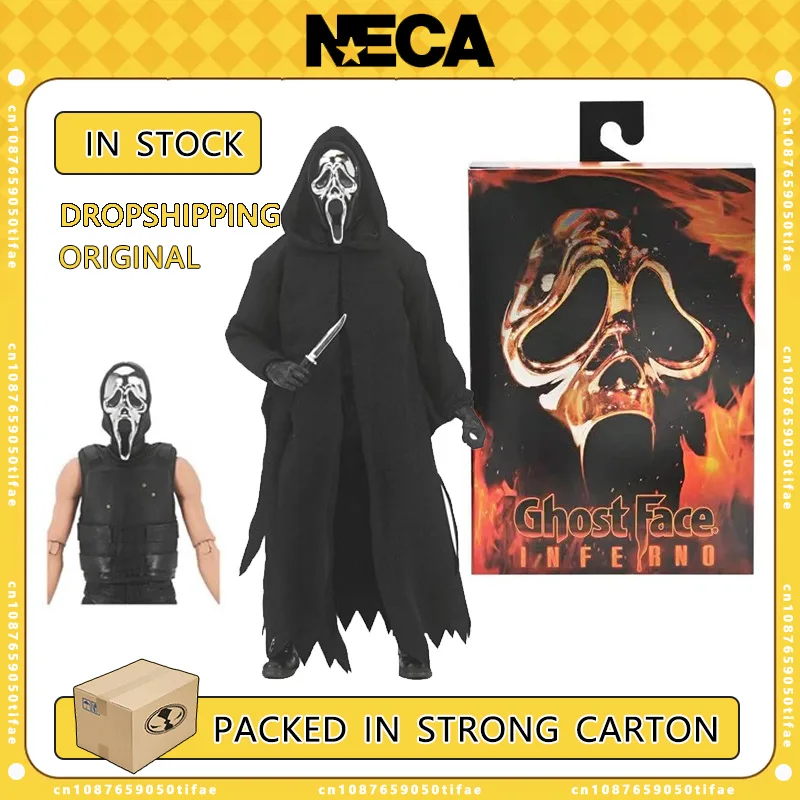 NECA Toys Scream Ghost Face Inferno экшн-фигурка оригинальная аниме-кукла модель гаражные наборы