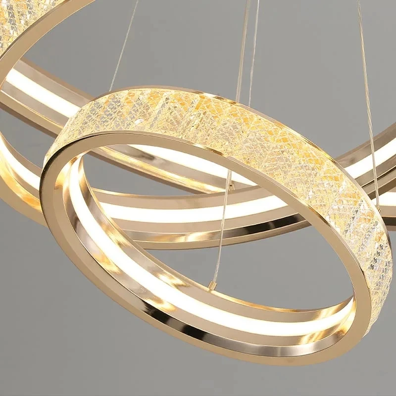 2024 Nordic Modern Ring светильник внутреннее украшение для гостиной роскошные