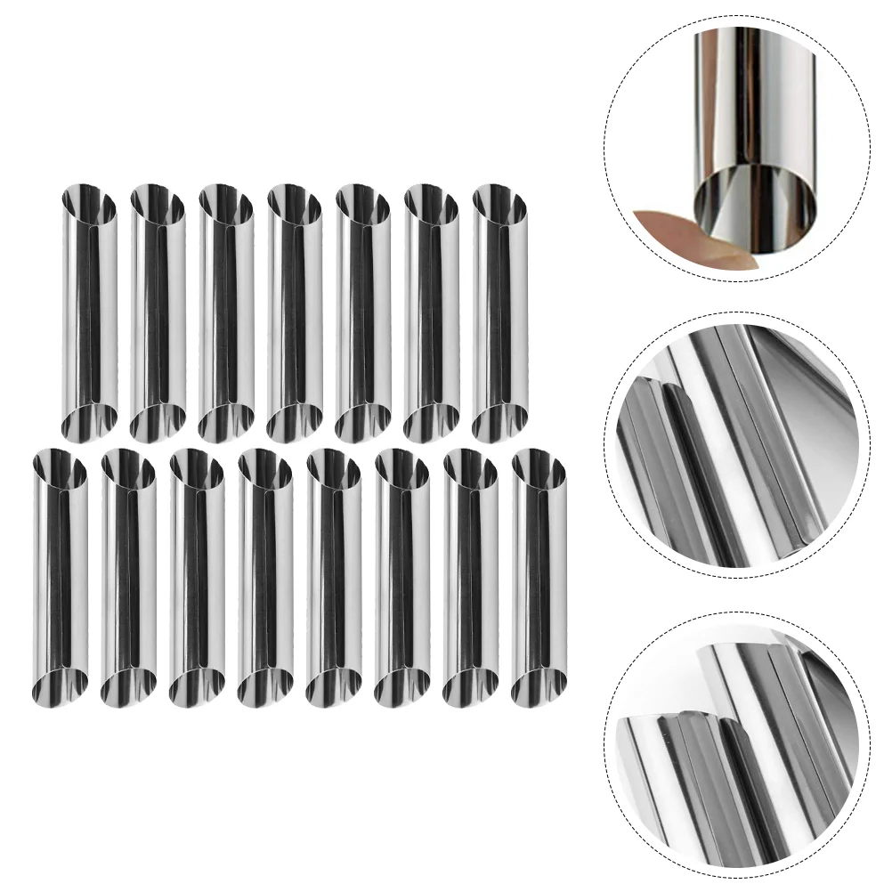 

15Pcs Durable Lightweight Practical Croissant Molds Stainless Steel Baking Tools