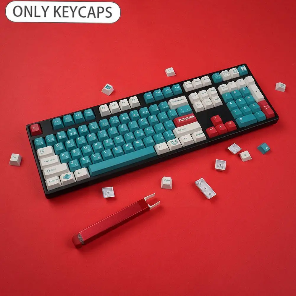 

Механическая клавиатура с 129 клавишами, колпачки клавиш для GMK Deku 61/64/68/84/98/108 Profile PBT, двухсторонняя сублимационная клавиатура P7H3