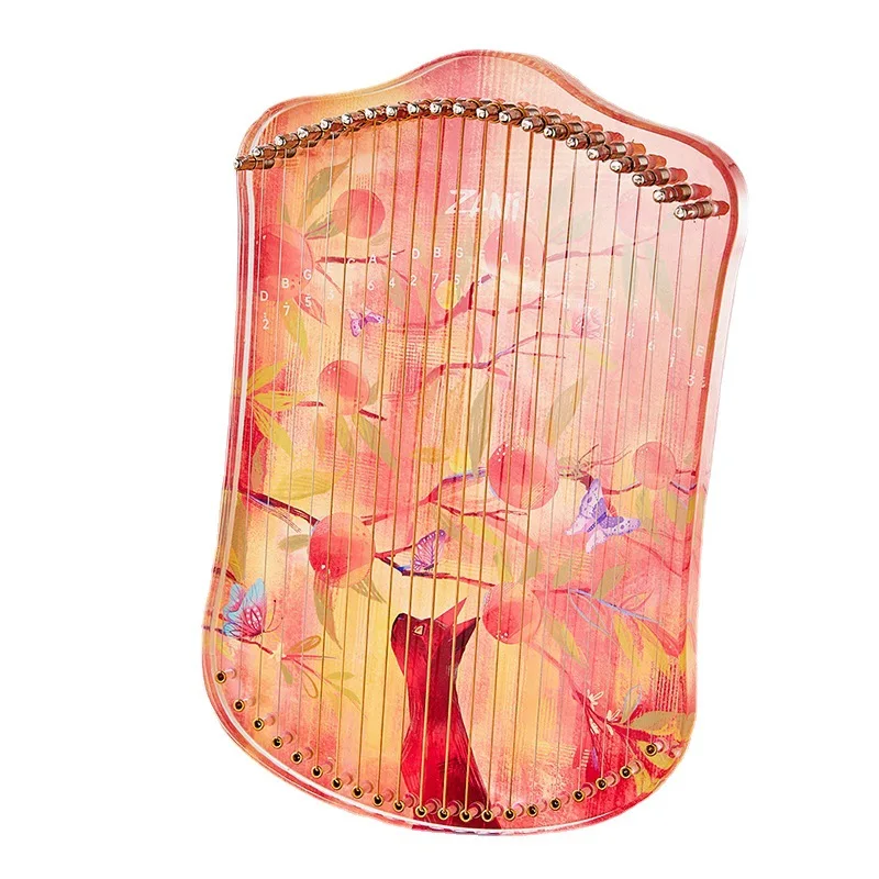 New Kalimba 17/21 Tone Fingerstyle Harp Lyre Music Instruments 17/21 Strings Portable Mini Creative Beginner Kalimba Gifts