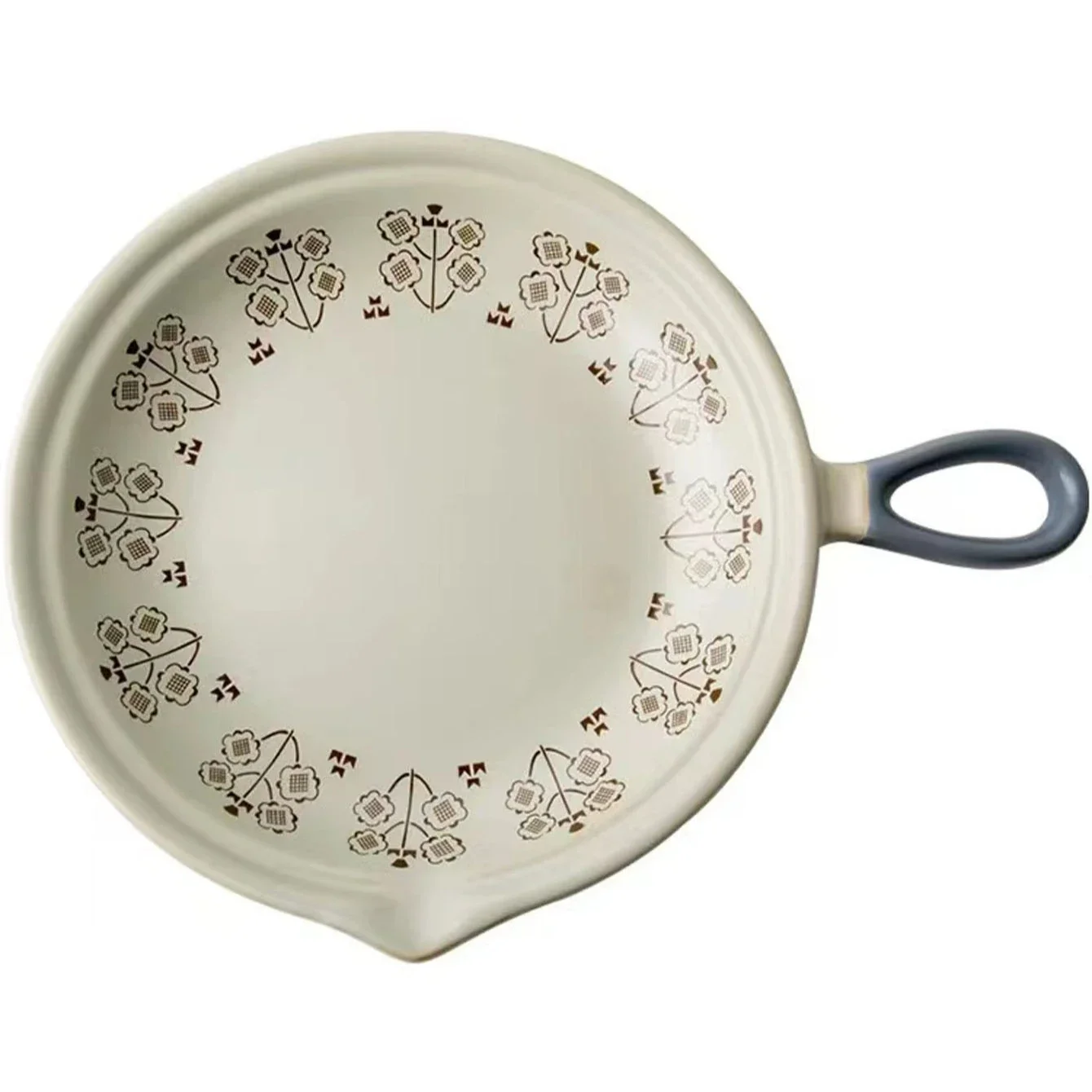 

Керамическая сковорода для выпечки, сковорода с плоским дном, сковорода-вок, фруктовая тарелка с ручкой, обеденное блюдо, вечерние шведский стол, ресторан, посуда