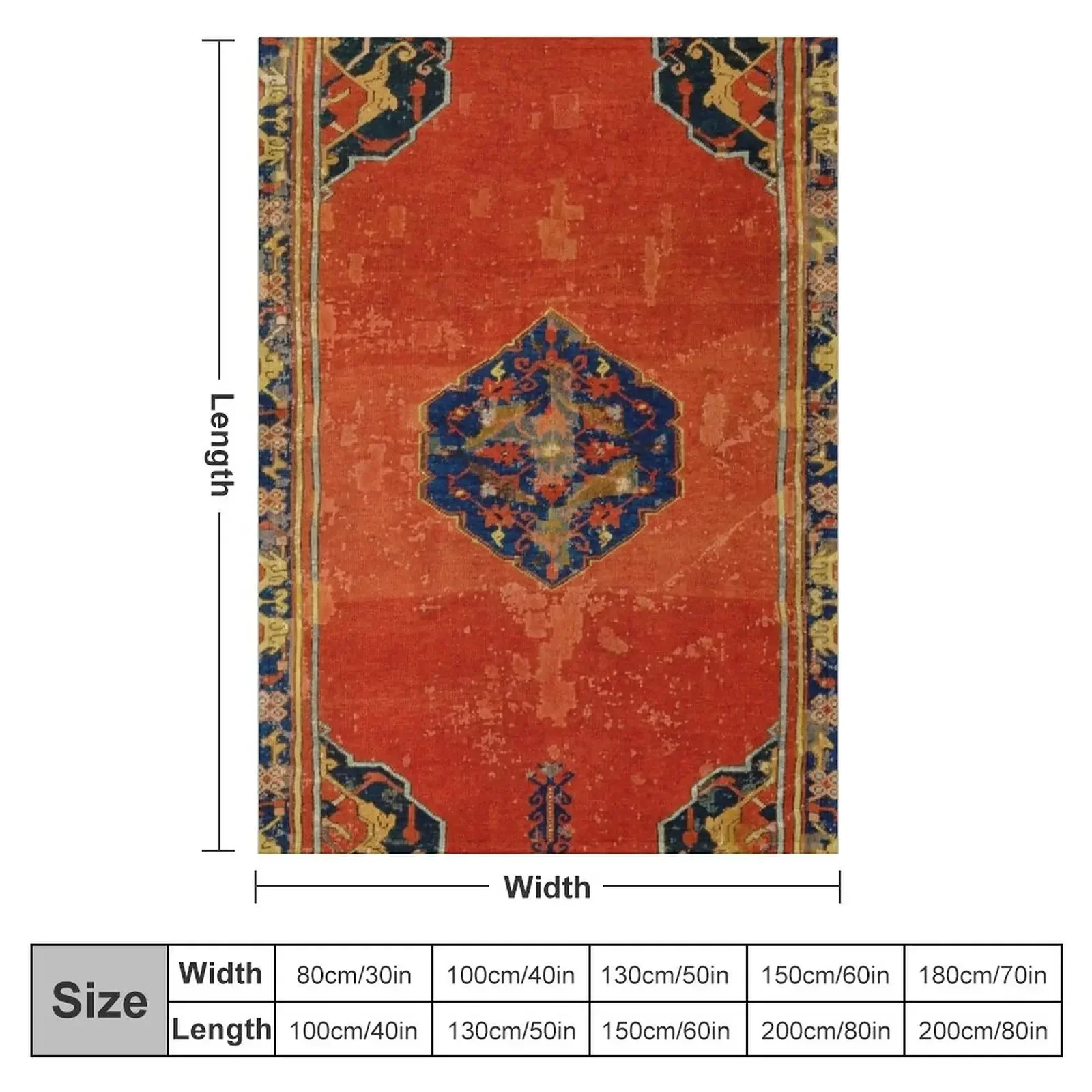 Новое античное турецкое ковровое покрытие 17 века с принтом милые клетчатые