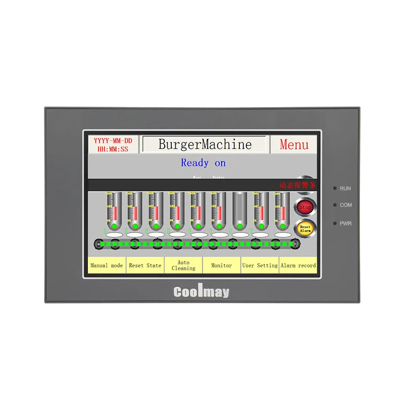 

Coolmay Highly integrated hmi programmable logic controller 8DI/11DO relay outputs