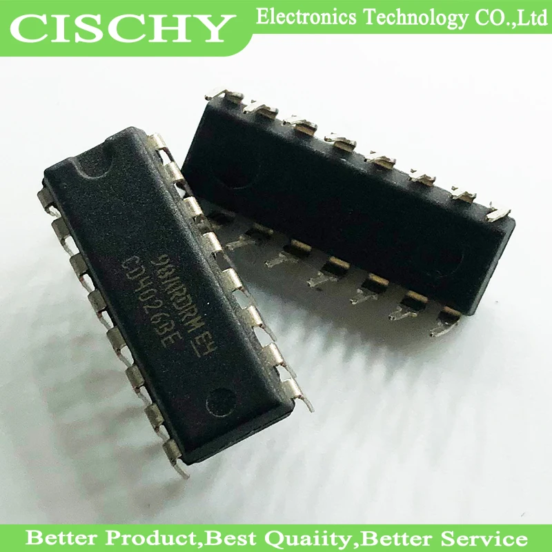 5 шт./лот CD4026 CD4026BE 4026 IC CMOS счетчики десять лет/делитель DIP-16 в наличии | Электронные