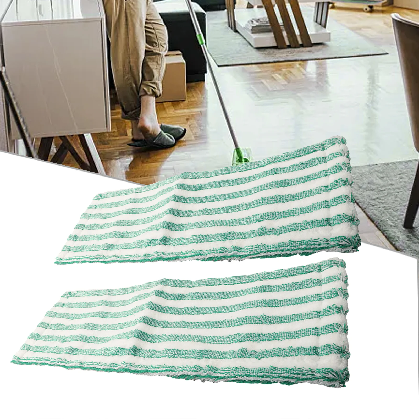 2 шт./упаковка насадки для швабры из микрофибры