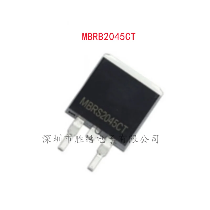(10PCS)  NEW  MBRB2045CT  MBRS2045CT  2045CT   20A 45V  Schottky Rectifier Diode  TO-263  Integrated Circuit