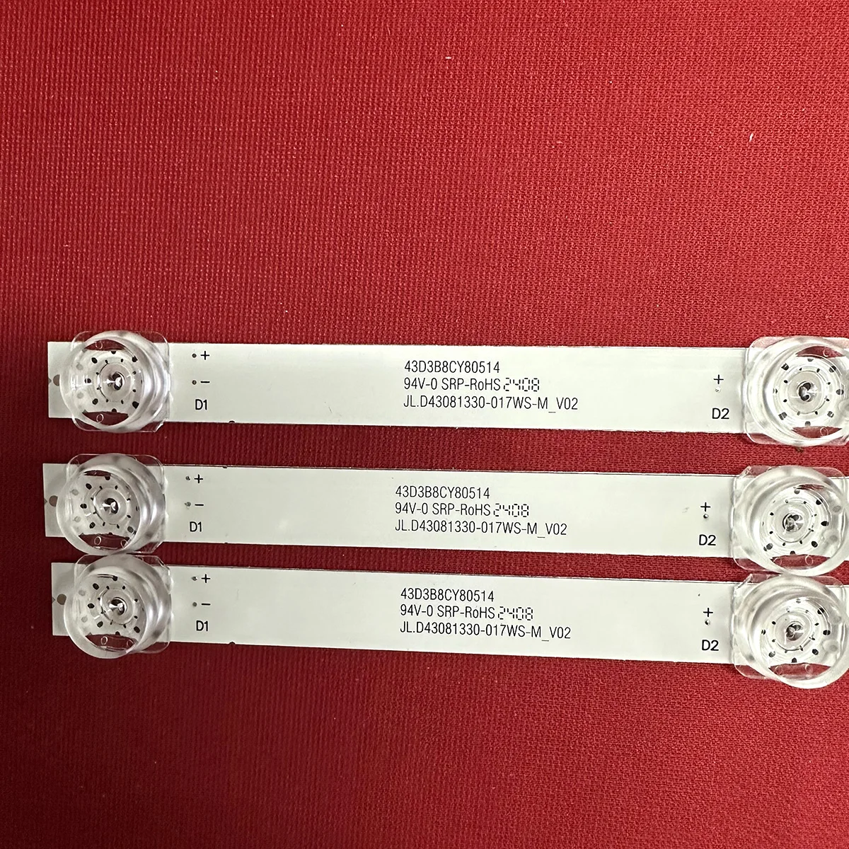 1 комплект jlw43 _ 3x8 MCPCB V0 Светодиодная лента 8 ламп для DSM JLW 43 0D20 DSMLED