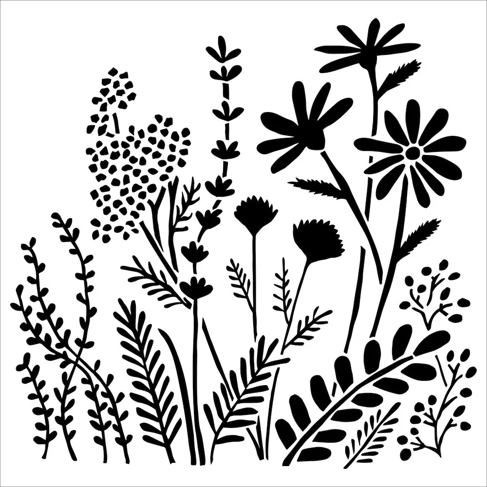 

2022 New Summer Meadow 6x6 Layering Stencils Diy Craft Paper Scrapbooking Diary Greeting Card Coloring Kids Fun Drawing Molds